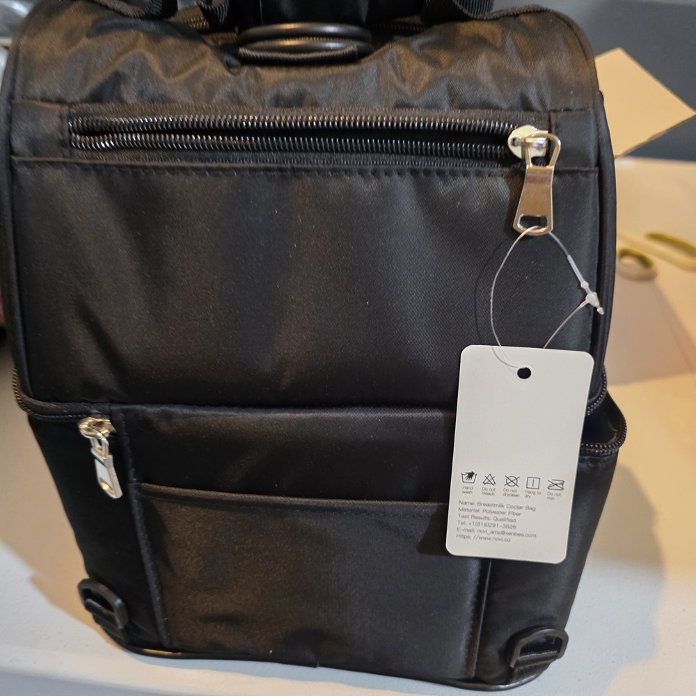 Black Breastmilk Cooler Bag
